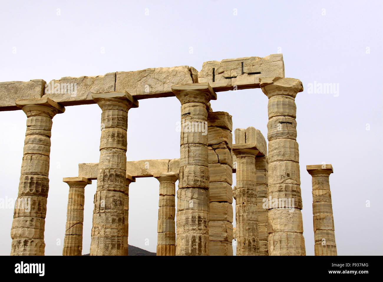 The Temple of Poseidon at Sounion Greece Stock Photo - Alamy