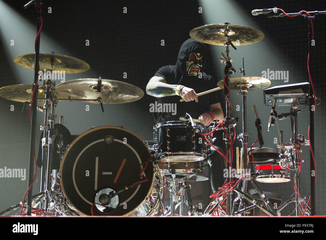 Los Angeles, California, USA. 13th Dec, 2015. Drummer JOSH DUN of