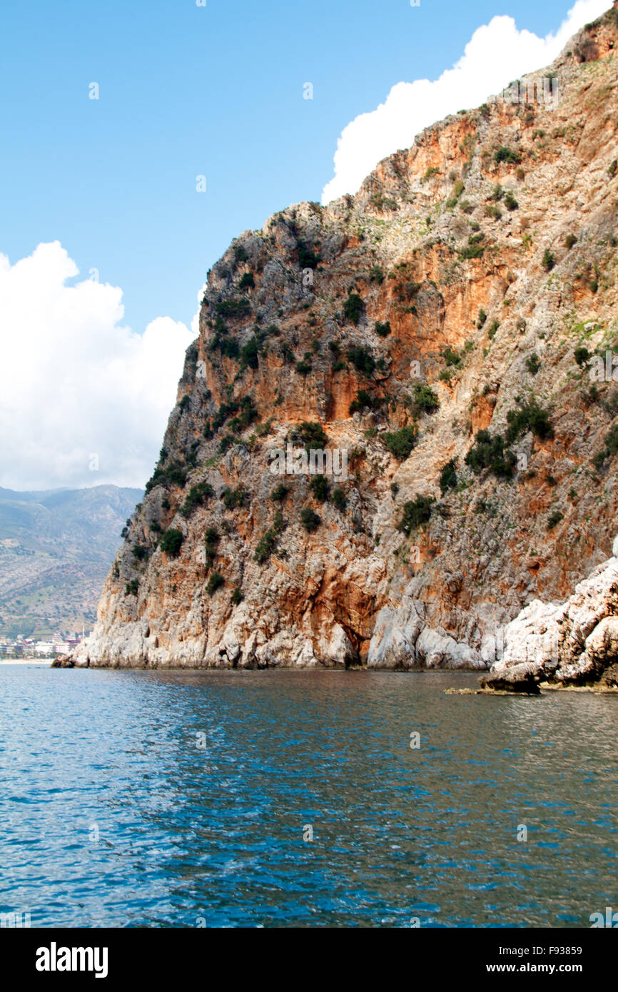 Sea Rocks Turkey Rock and Mediterranean sea in Turkey Stock Photo - Alamy