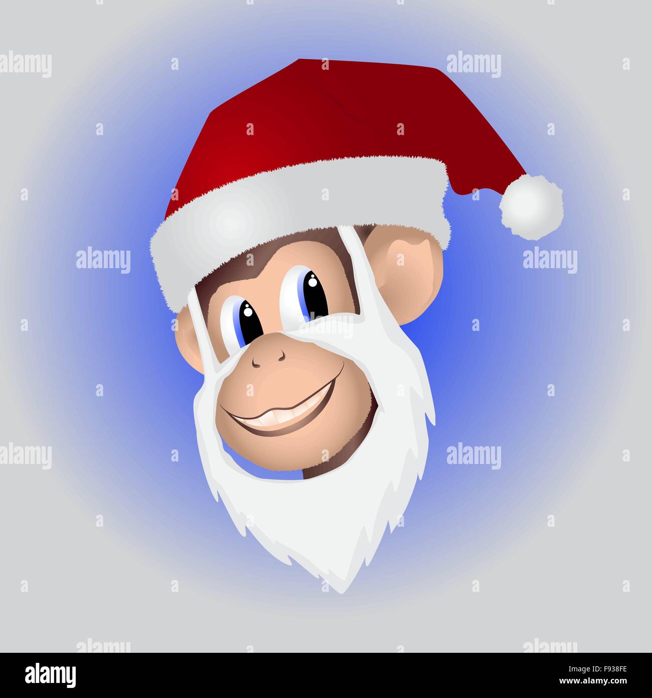Santa claus monkey Stock Vector Images - Alamy