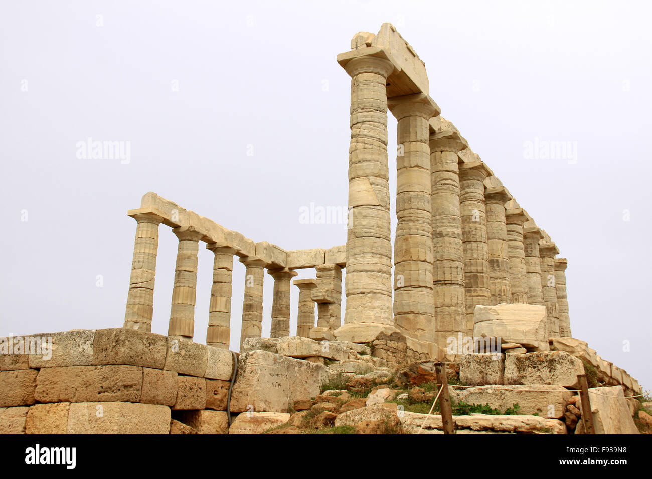 The Temple of Poseidon at Sounion Greece Stock Photo - Alamy