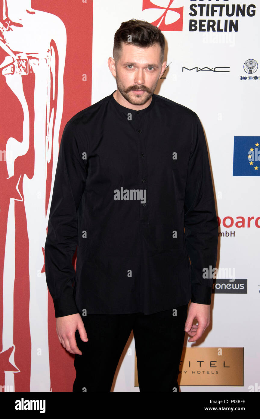 Grigoriy Dobrygin attends the 28th European Film Awards 2015 at Haus der Berliner Festspiele on December 12, 2015 in Berlin, Germany. Stock Photo