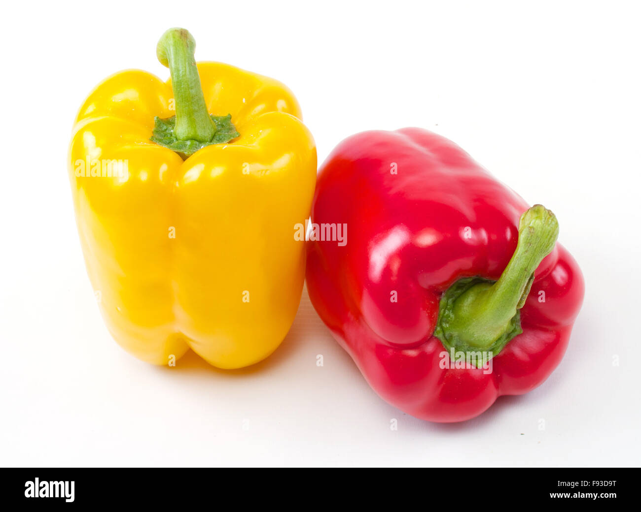red and yellow peppers Stock Photo - Alamy