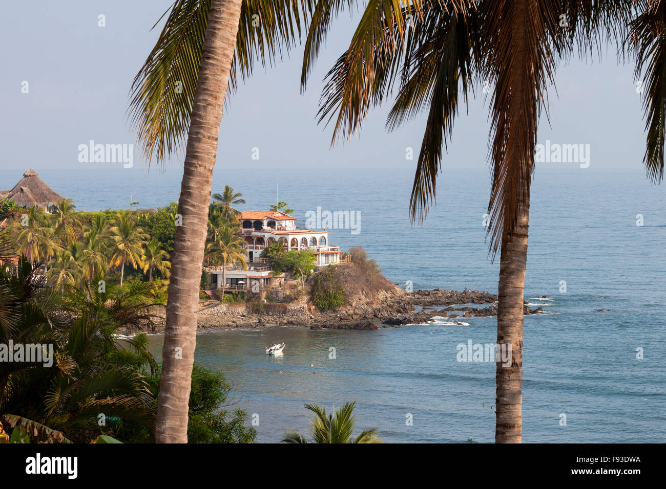 A colonial house on the bay in Sayulita, Nayarit, Mexico Stock Photo