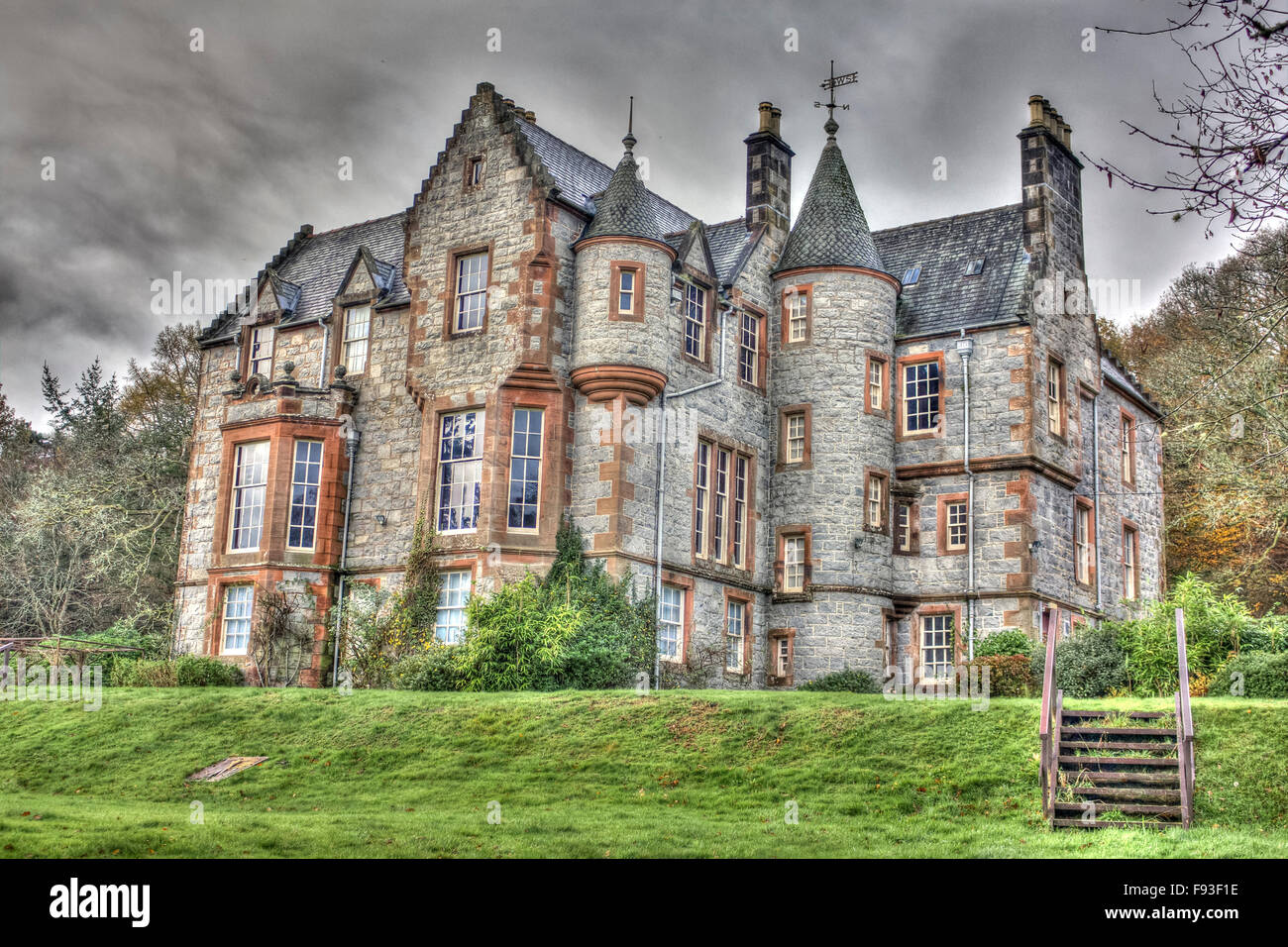 HDR image of Shambellie House, New Abbey, Dumfries and Galloway taken