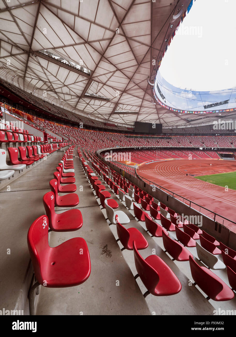 National stadium "Birds nest" at Olympic Center,  Beijing, China, Asia Stock Photo