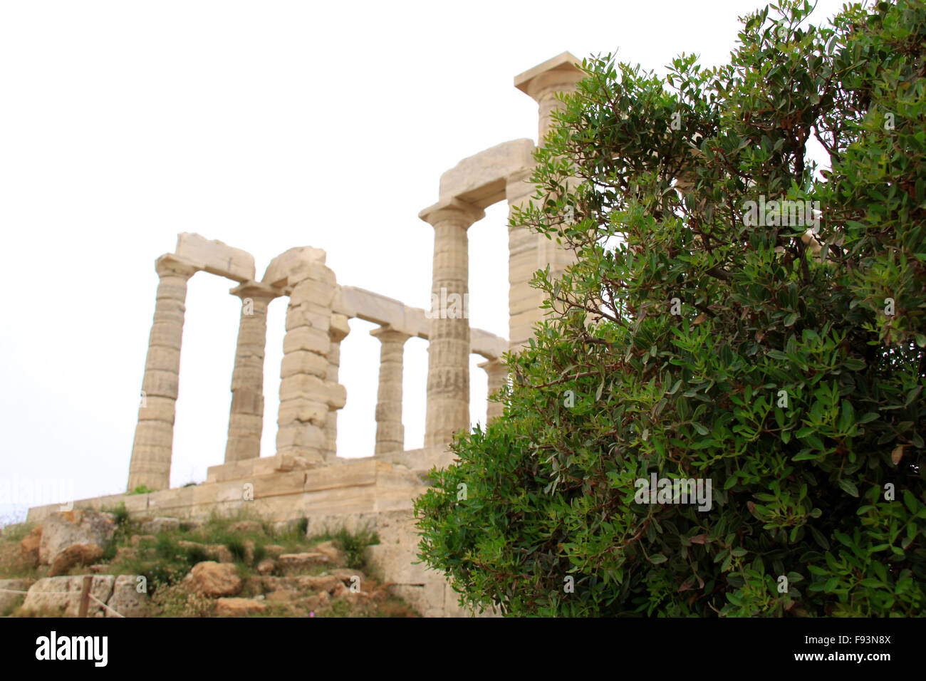 The Temple of Poseidon at Sounion Greece Stock Photo - Alamy