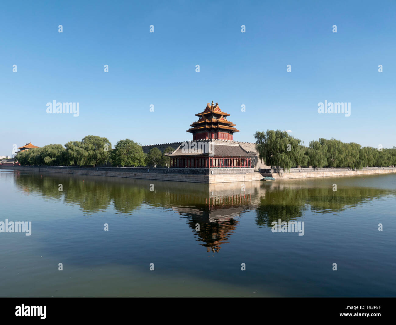 Watch-tower of Imperial Palace, Beijing, China, Asia, world heritage Stock Photo