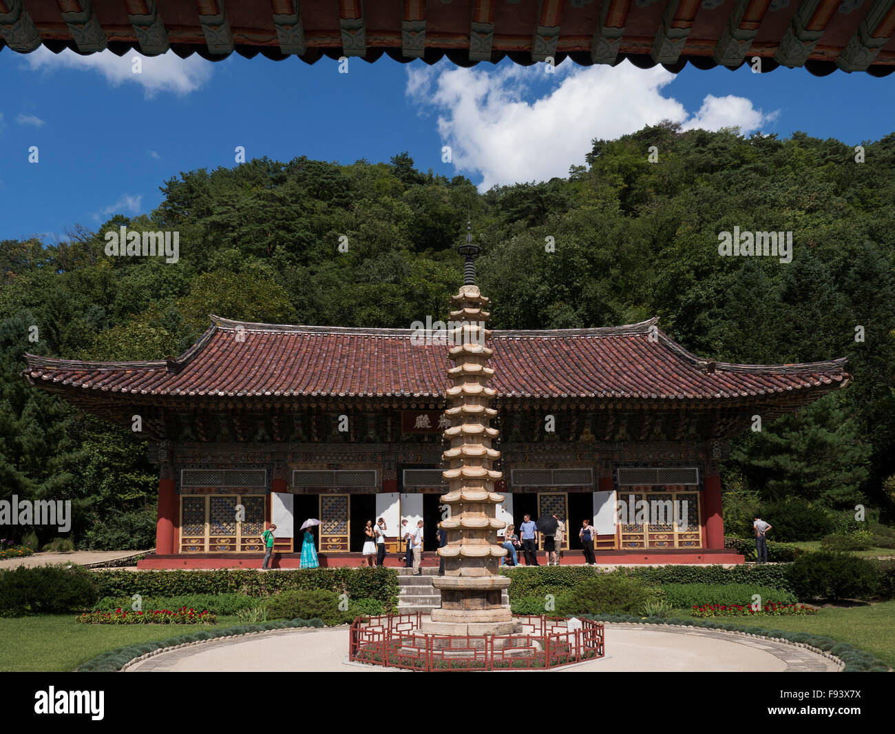 Pohyon temple  in Myoohyang-Mountains, North Korea, Asia Stock Photo