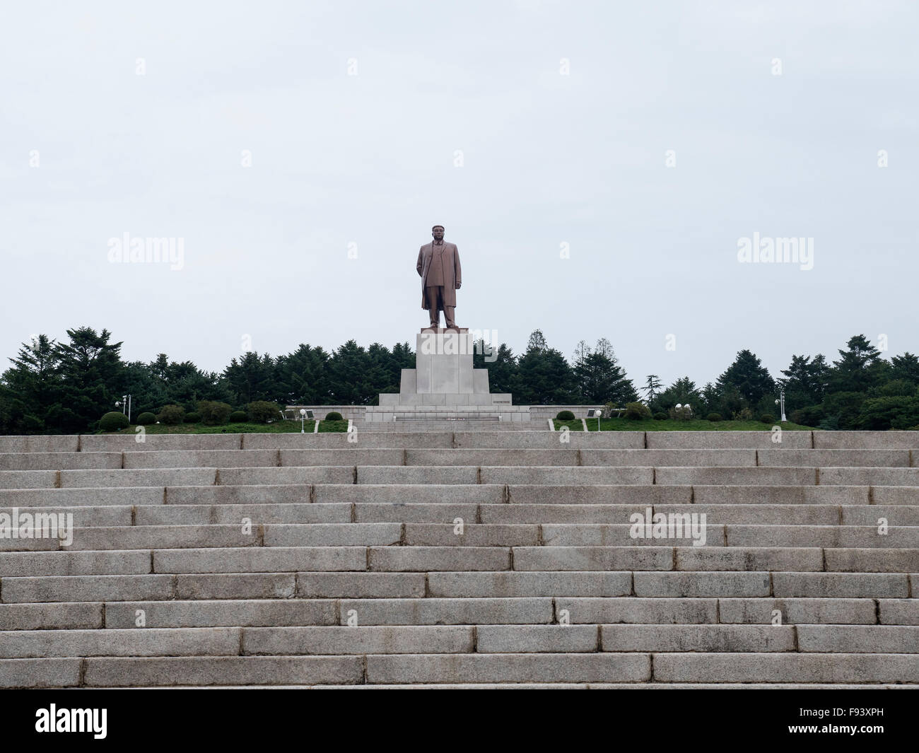 Kim il Sung monument near Kaesong, North Korea, Asia Stock Photo