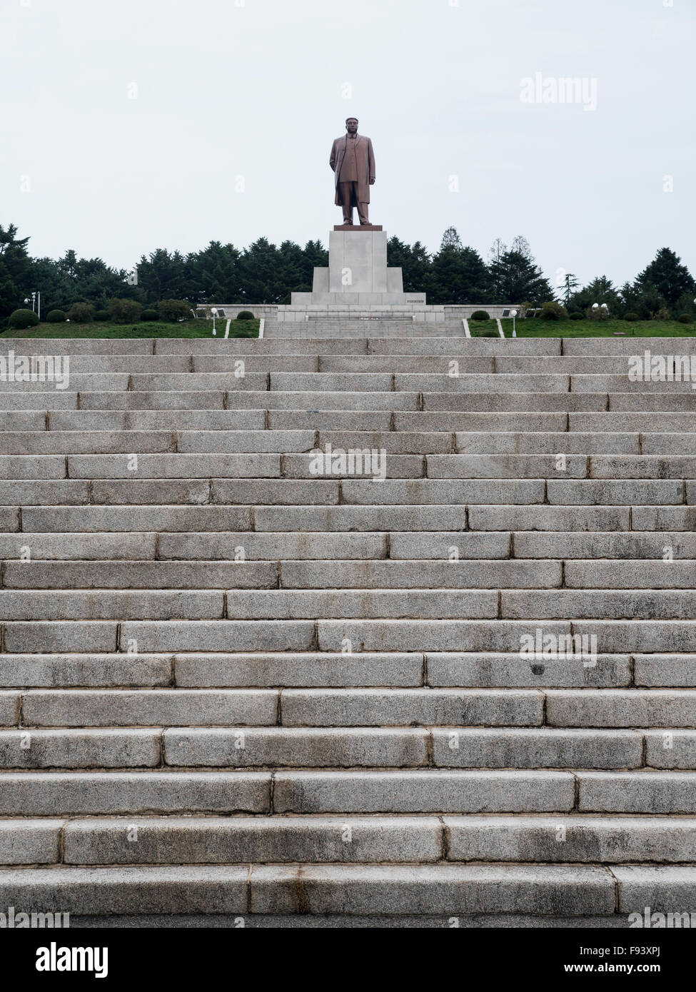 Kim il Sung monument near Kaesong, North Korea, Asia Stock Photo