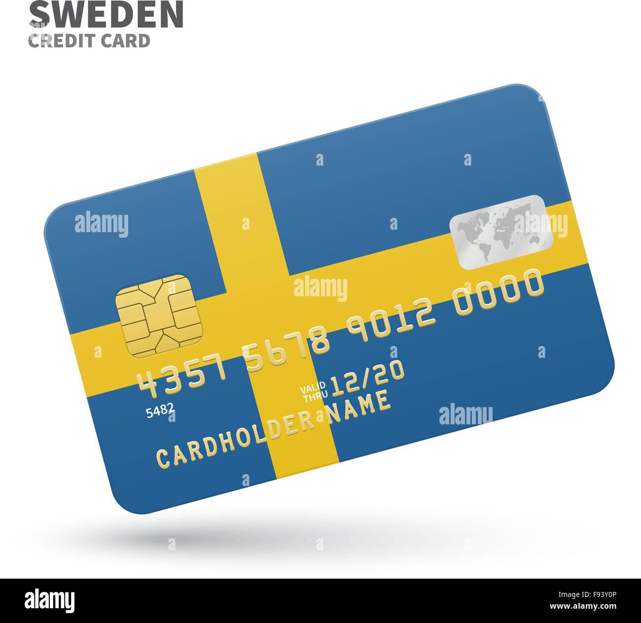 Sweden credit card Stock Vector Images Alamy