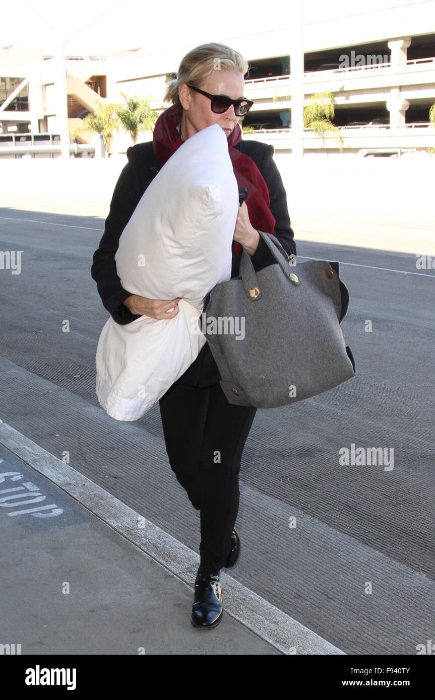 Chelsea Handler departs from Los Angeles International Airport Featuring: Chelsea Handler Where: Los Angeles, California, United States When: 12 Nov 2015 Stock Photo