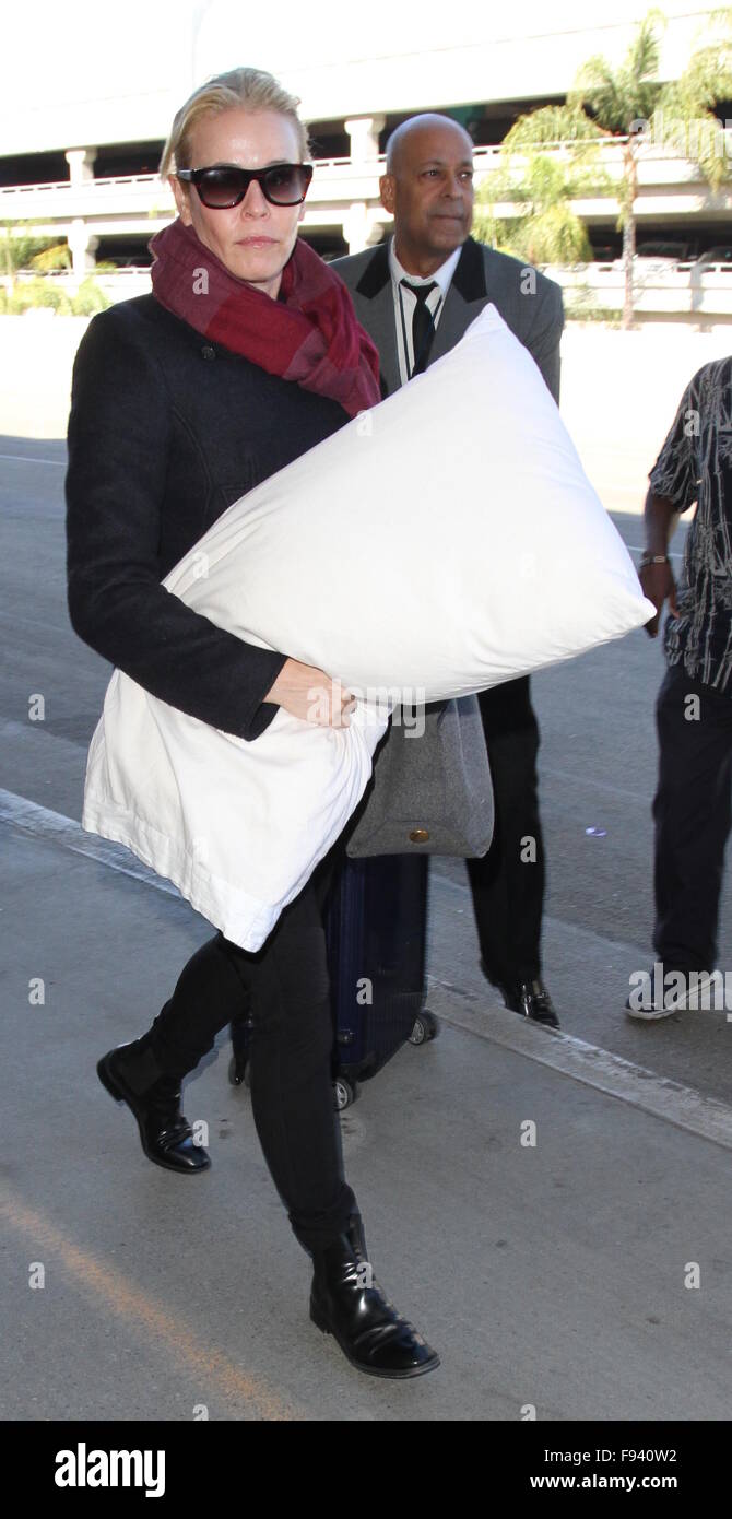 Chelsea Handler departs from Los Angeles International Airport Featuring: Chelsea Handler Where: Los Angeles, California, United States When: 12 Nov 2015 Stock Photo