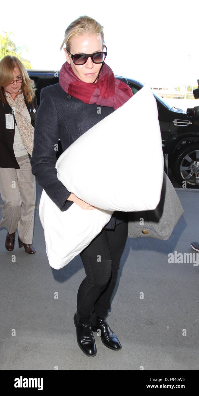 Chelsea Handler departs from Los Angeles International Airport Featuring: Chelsea Handler Where: Los Angeles, California, United States When: 12 Nov 2015 Stock Photo