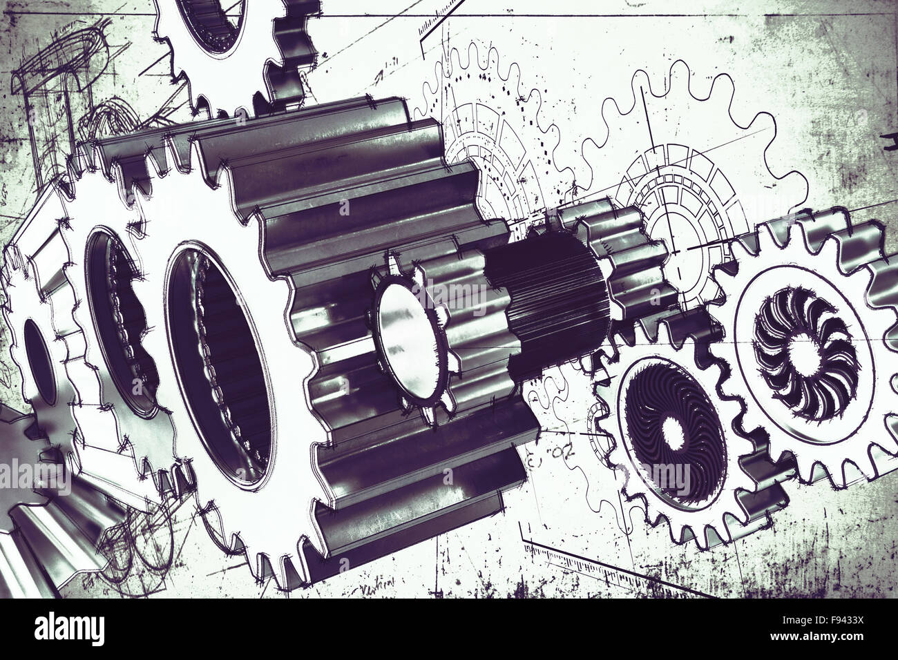 System of gear Stock Photo Alamy