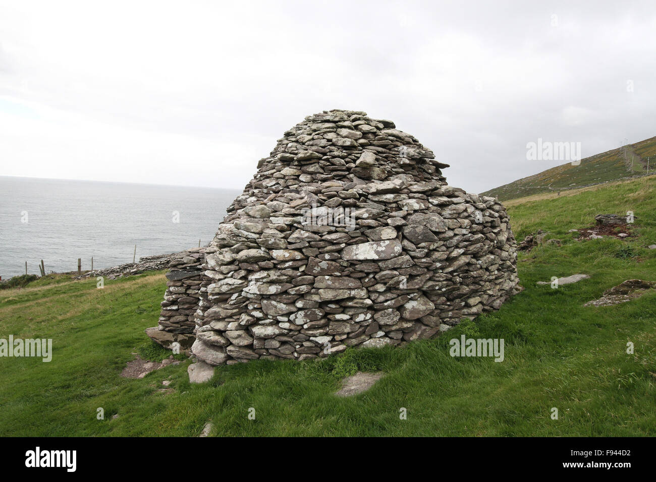 A beehive hut in Ireland at Fahan on the Dingle Peninsula, County Kerry