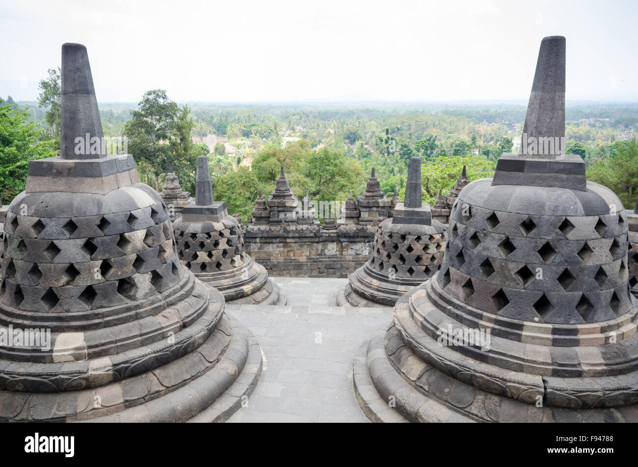 Borobudur Buddhist Temple, Jawa Tengah, Indonesia Stock Photo