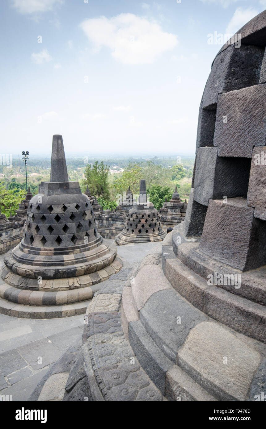 Borobudur Buddhist Temple, Jawa Tengah, Indonesia Stock Photo