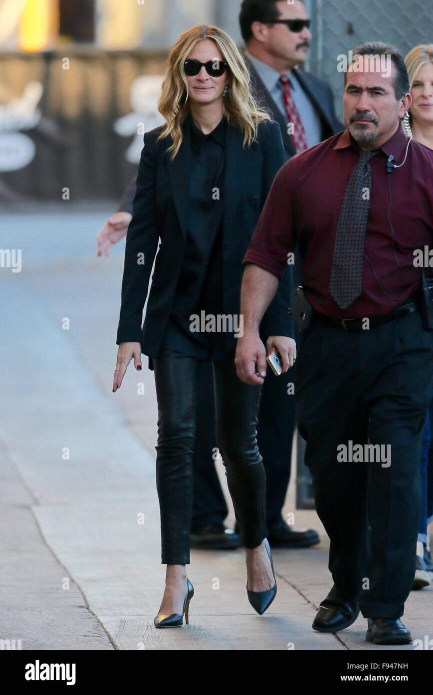 Julia Roberts seen arriving at ABC studios for Jimmy Kimmel Live