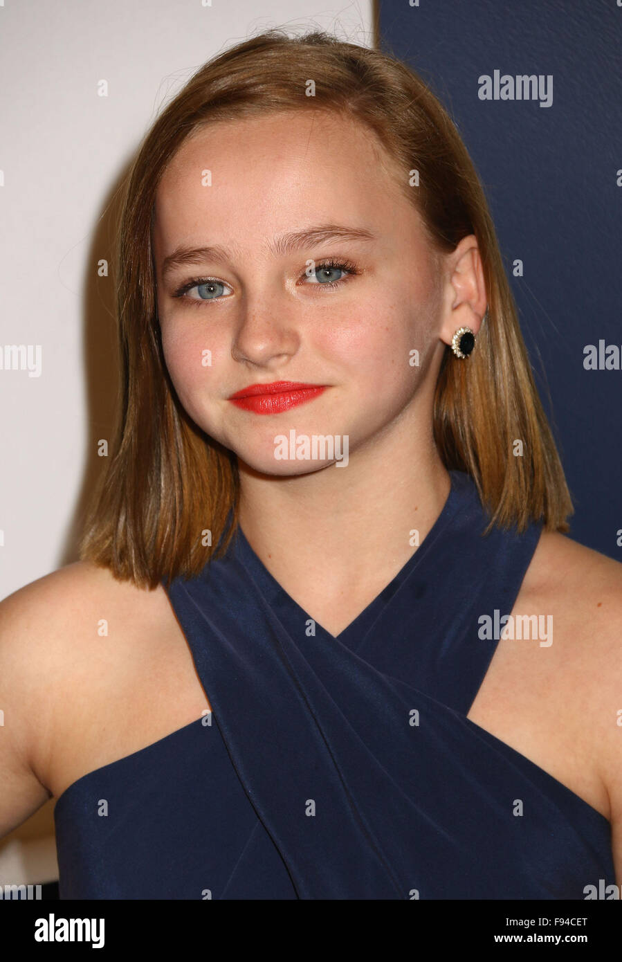 New York, New York, USA. 13th Dec, 2015. Actress MADISON WOLFE attends ...