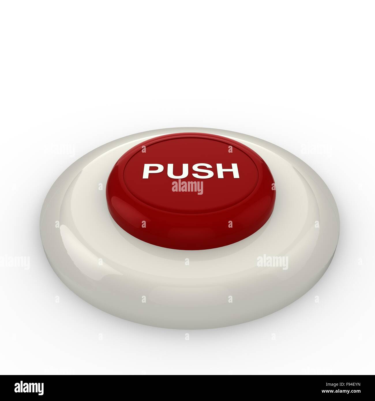Red push button Stock Photo Alamy