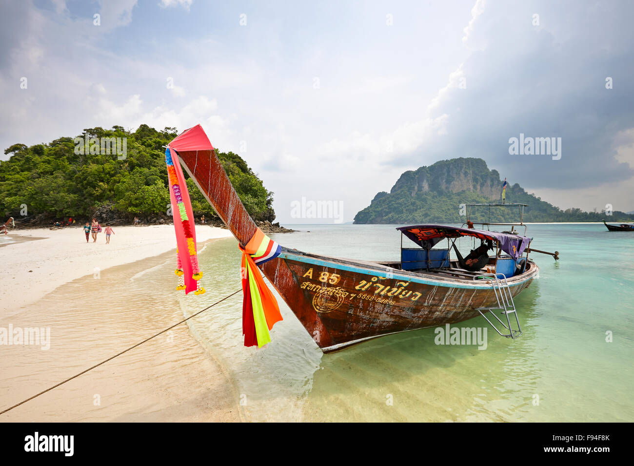 Beach on Tup Island (also known as Tub Island, Koh Tap or Koh Thap). Krabi Province, Thailand. Stock Photo