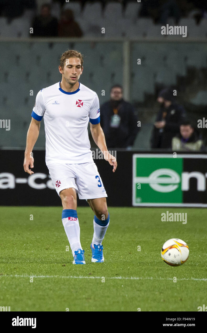 Florence, Italy. 10th Dec, 2015. Goncalo Silva (Belenenses) Football/Soccer : UEFA Europa League Group I match Fiorentina 1-0 C.F. Os Belenenses at Stadio Artemio Franchi in Florence, Italy . © Maurizio Borsari/AFLO/Alamy Live News Stock Photo