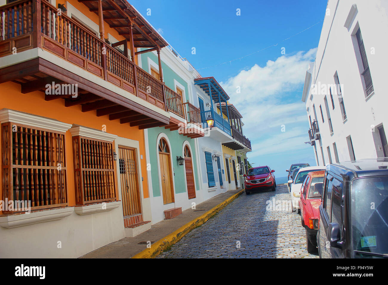Street in old San Juan, Puerto Rico Stock Photo - Alamy