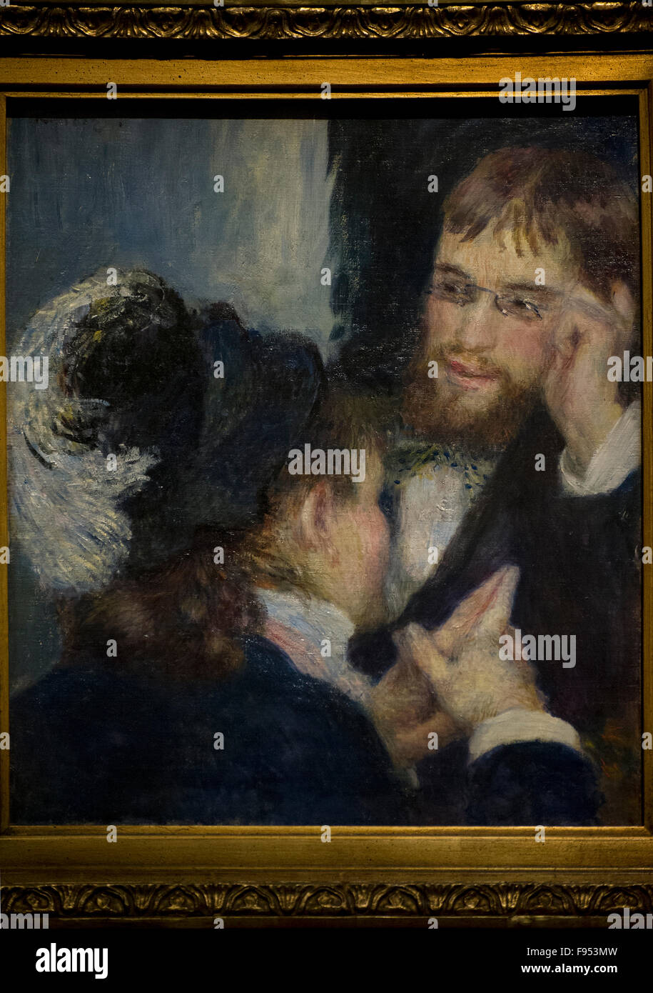 Pierre-Auguste Renoir (1841-1919). French painter. Conversation, 1870s. National Museum. Stockholm. Sweden. Stock Photo
