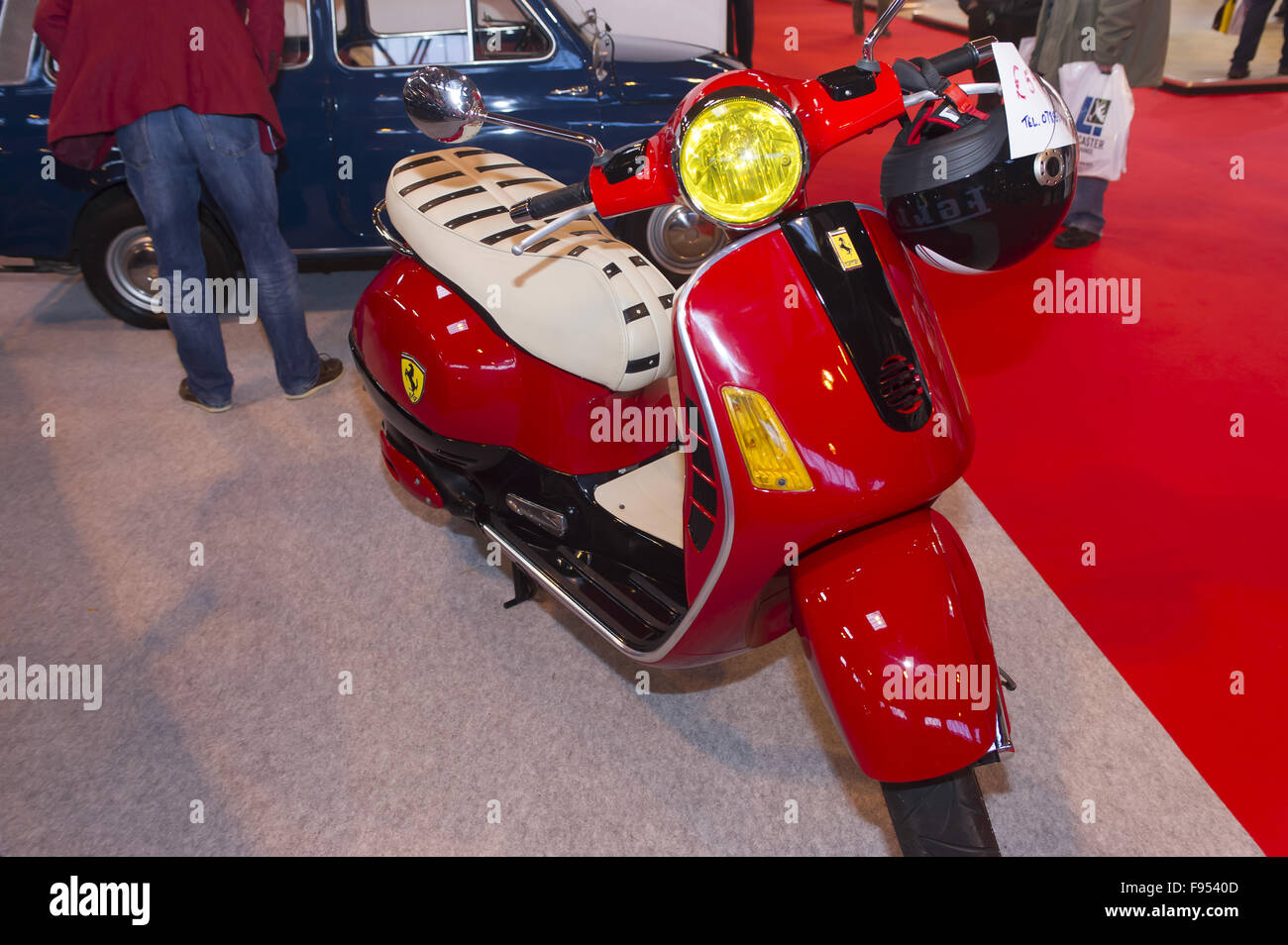 Classic Motor Show 2015 at The NEC Birmingham. A Ferrari Scooter