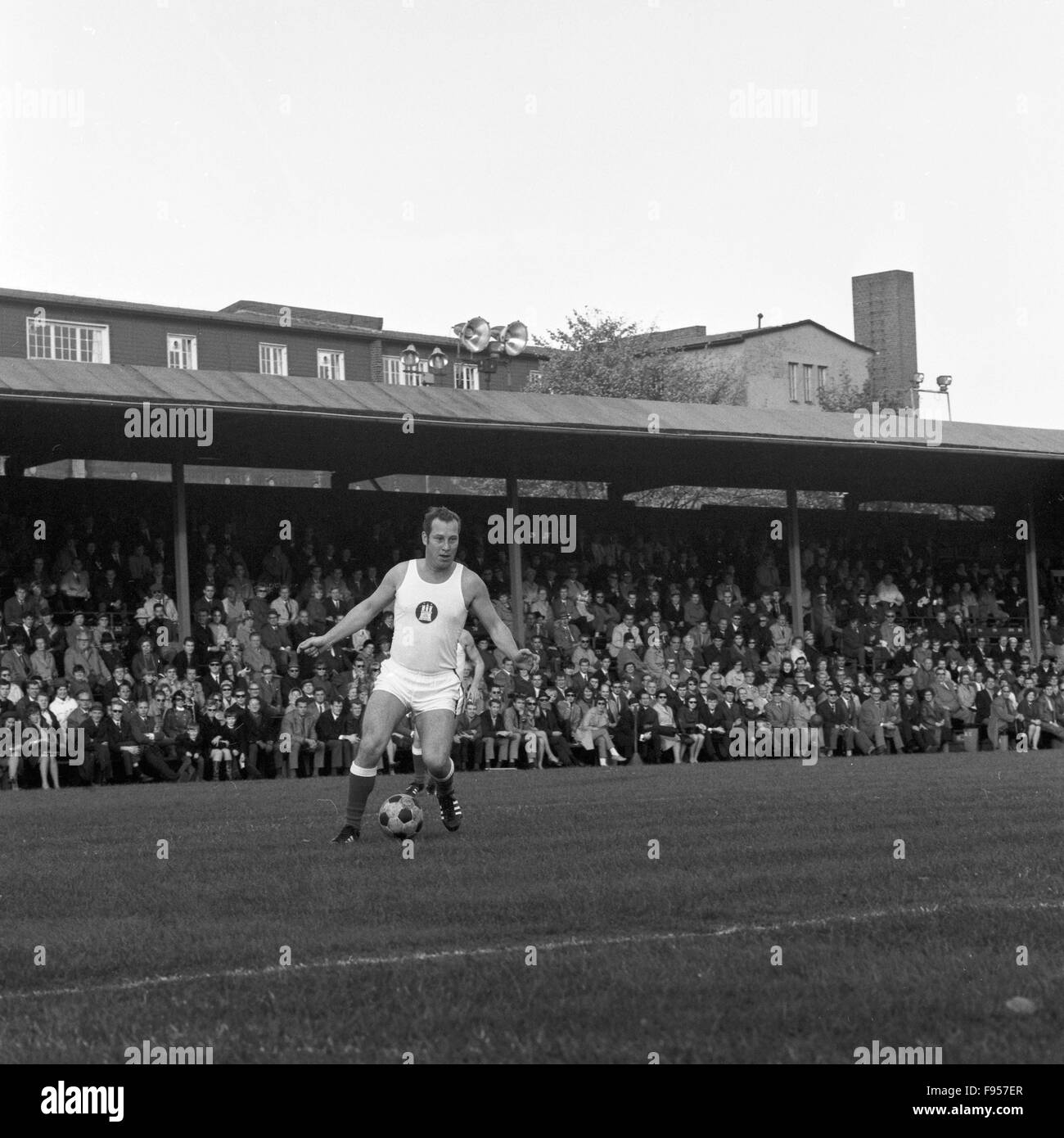 Bei einem Fussballspiel des HSV, Deutschland 1969 Footballmatch of