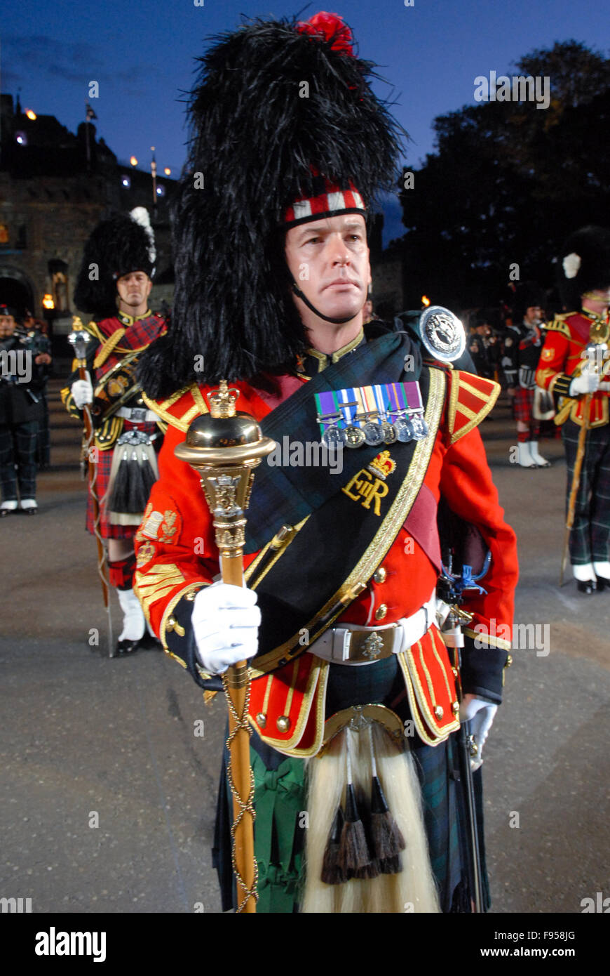 Massed pipes and drums at the 2011 Edinburgh Military Tattoo in