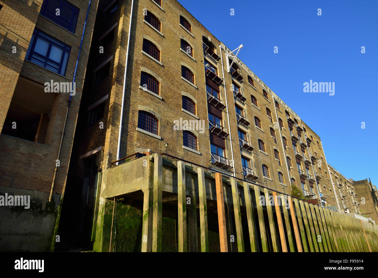 New Crane Whar Warehouse Apartments, Limehouse, London, United Kingdom Stock Photo