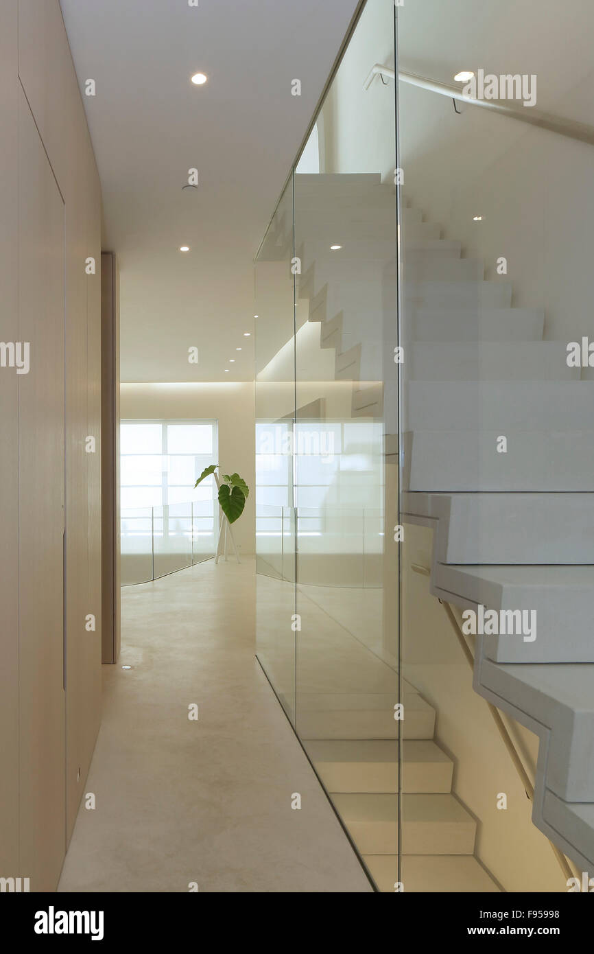 Interior staircase. Manhattan Townhouse, New York City, United States ...