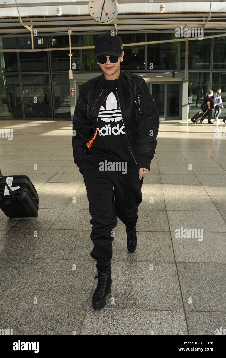 Black adidas bomber jacket hi-res stock photography and images - Alamy