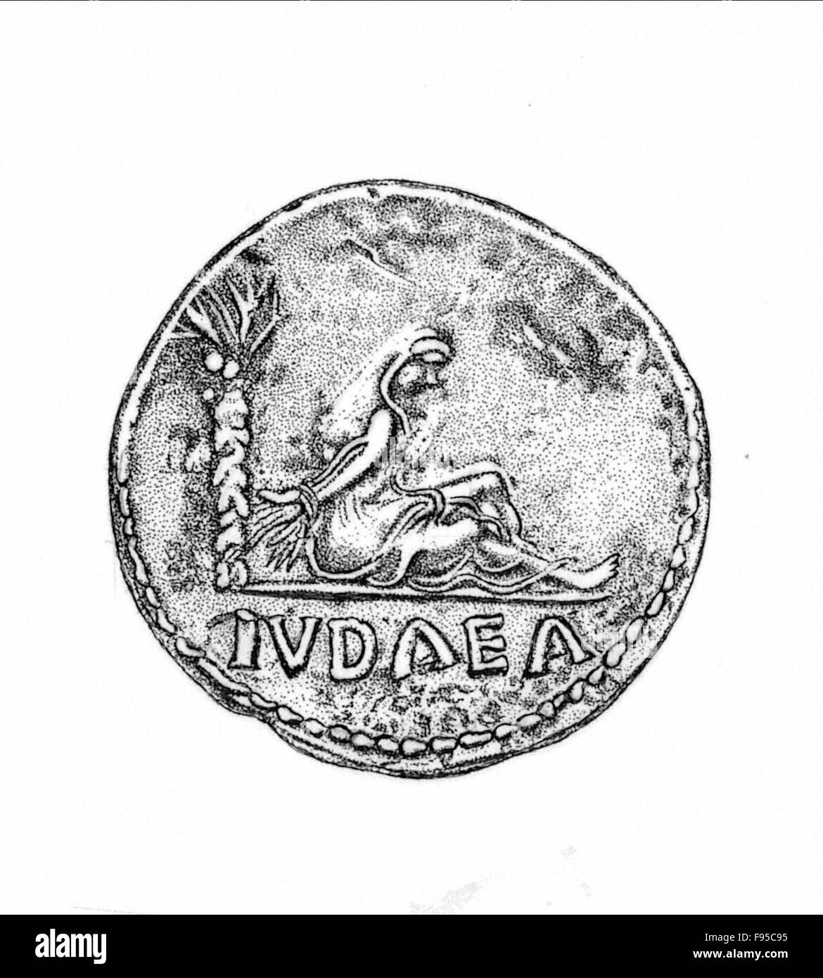 A Roman coin. Stock Photo