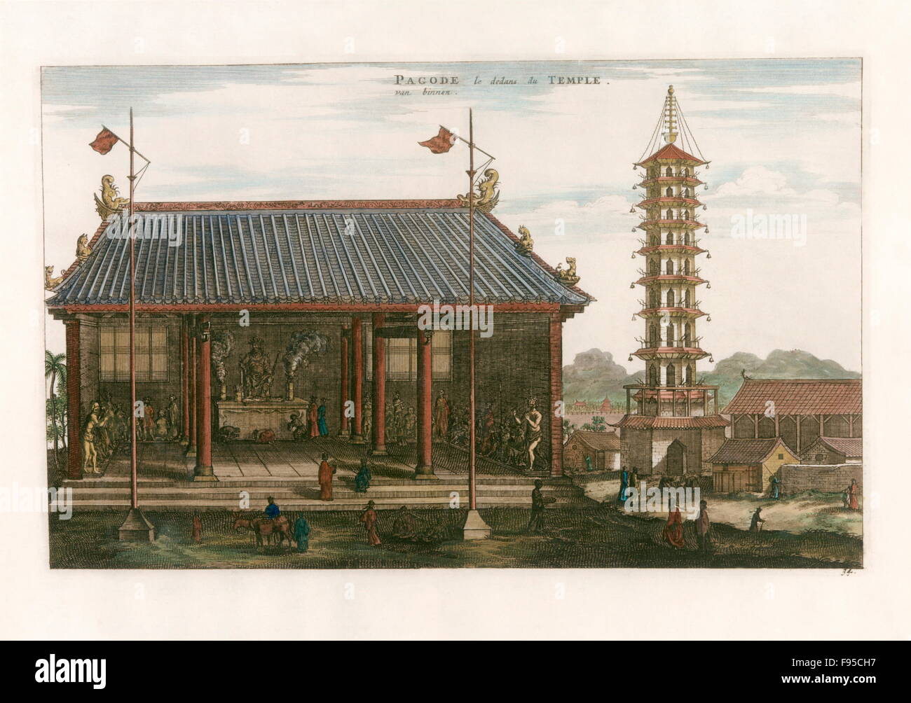 Interior of a Pagoda Stock Photo - Alamy