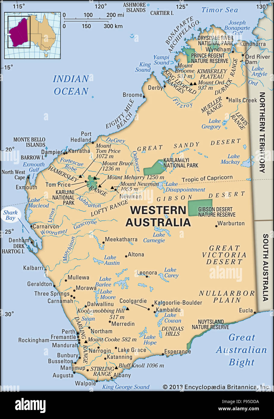Shark bay western australia australia maps hi-res stock photography and