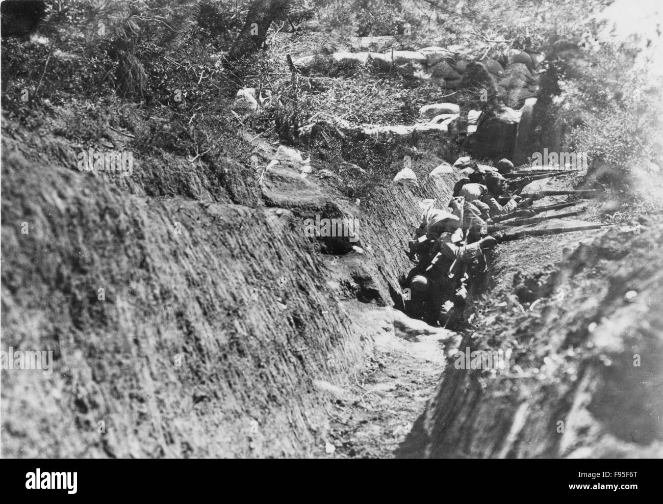 Ww1 trenches Black and White Stock Photos & Images - Alamy