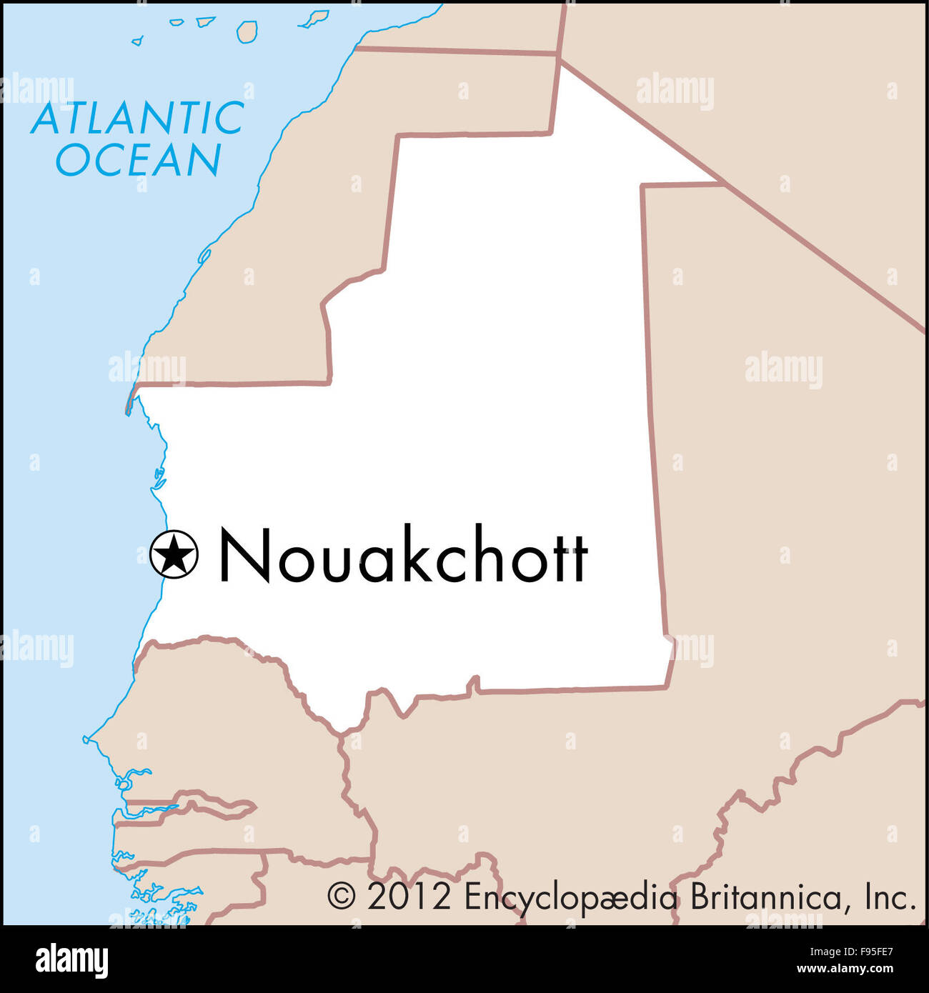 Nouakchott mauritania maps cartography geography hi-res stock