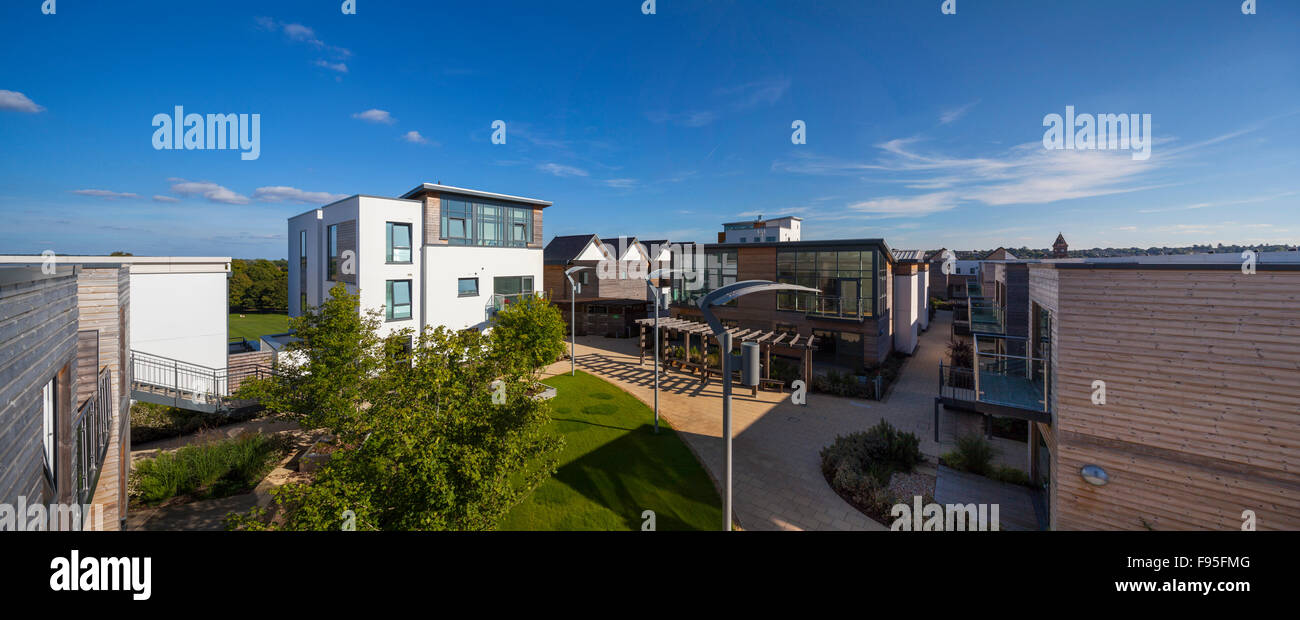 Parkway, Newbury, Berkshire. Panaromic view of Parkway's apartment