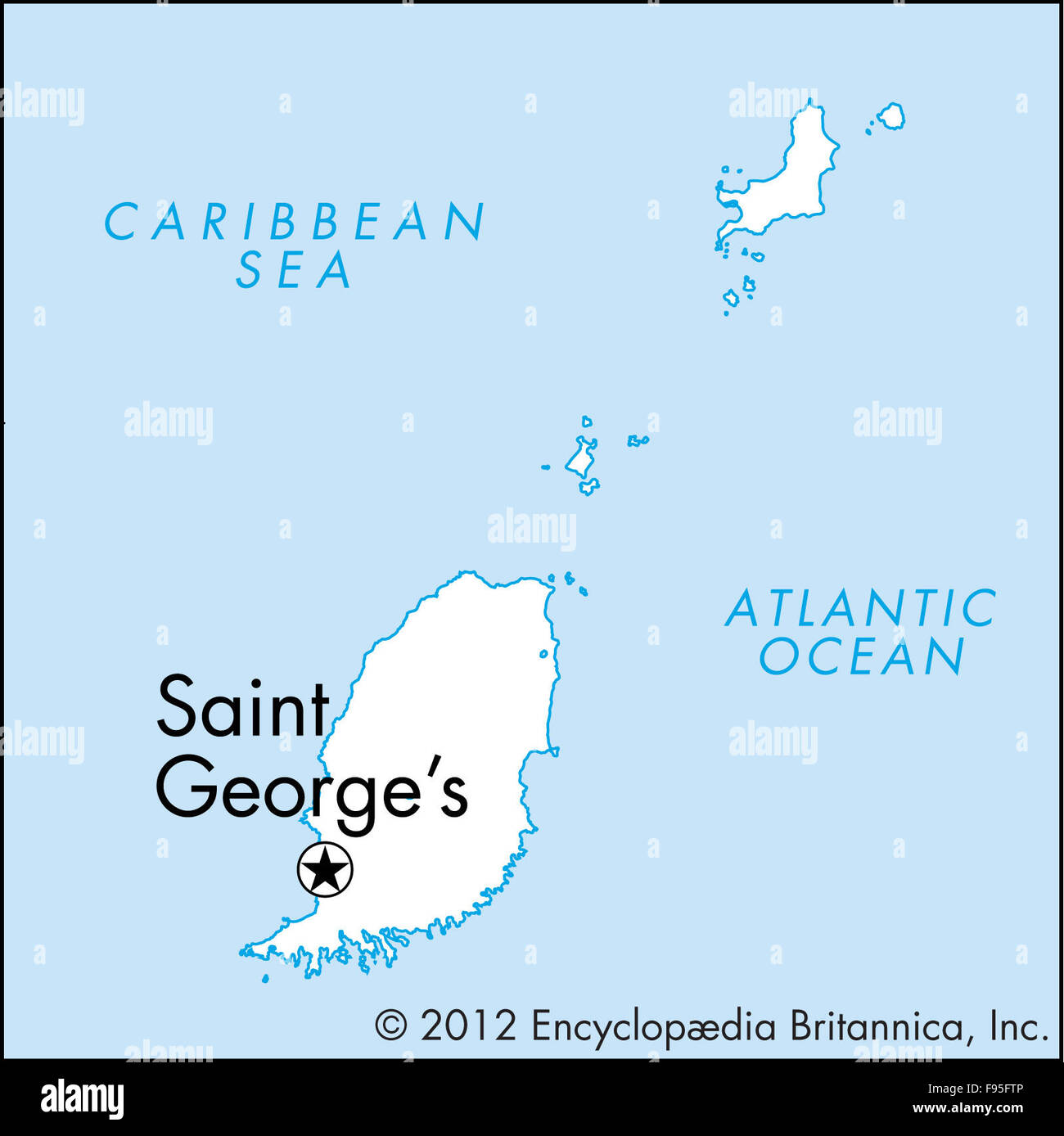 Saint grenada maps cartography geography hires stock
