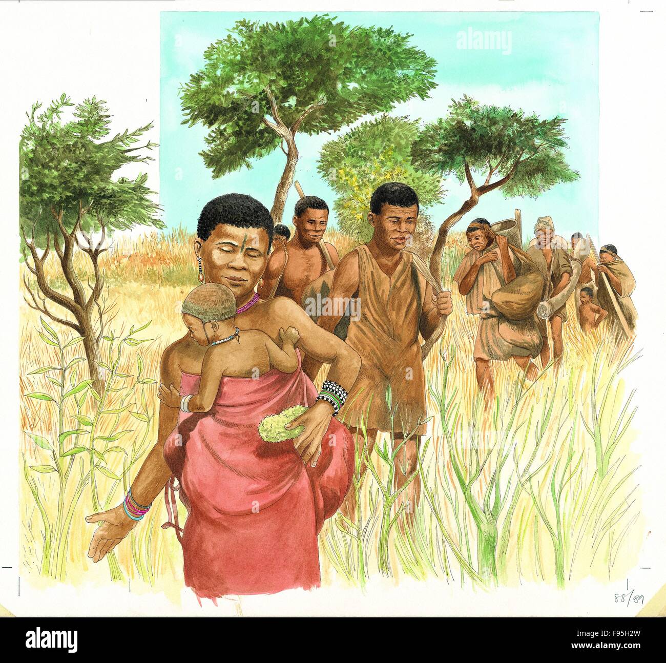 HunterGatherers Stock Photo Alamy