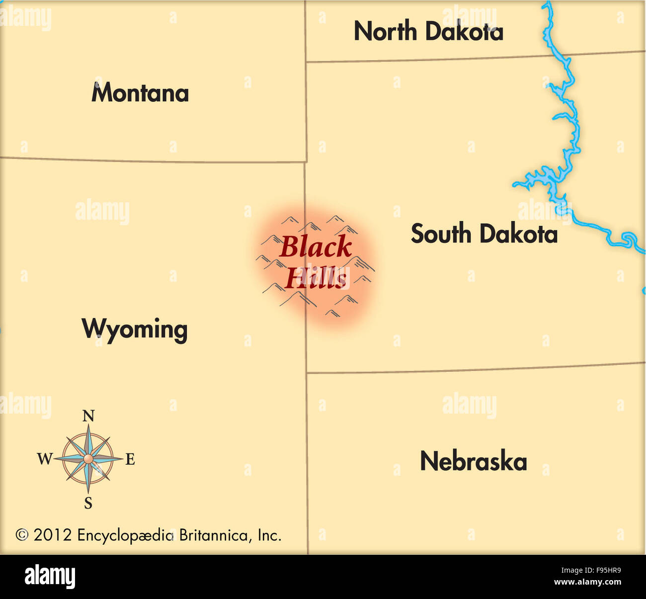 The Black Hills mountain range Stock Photo Alamy