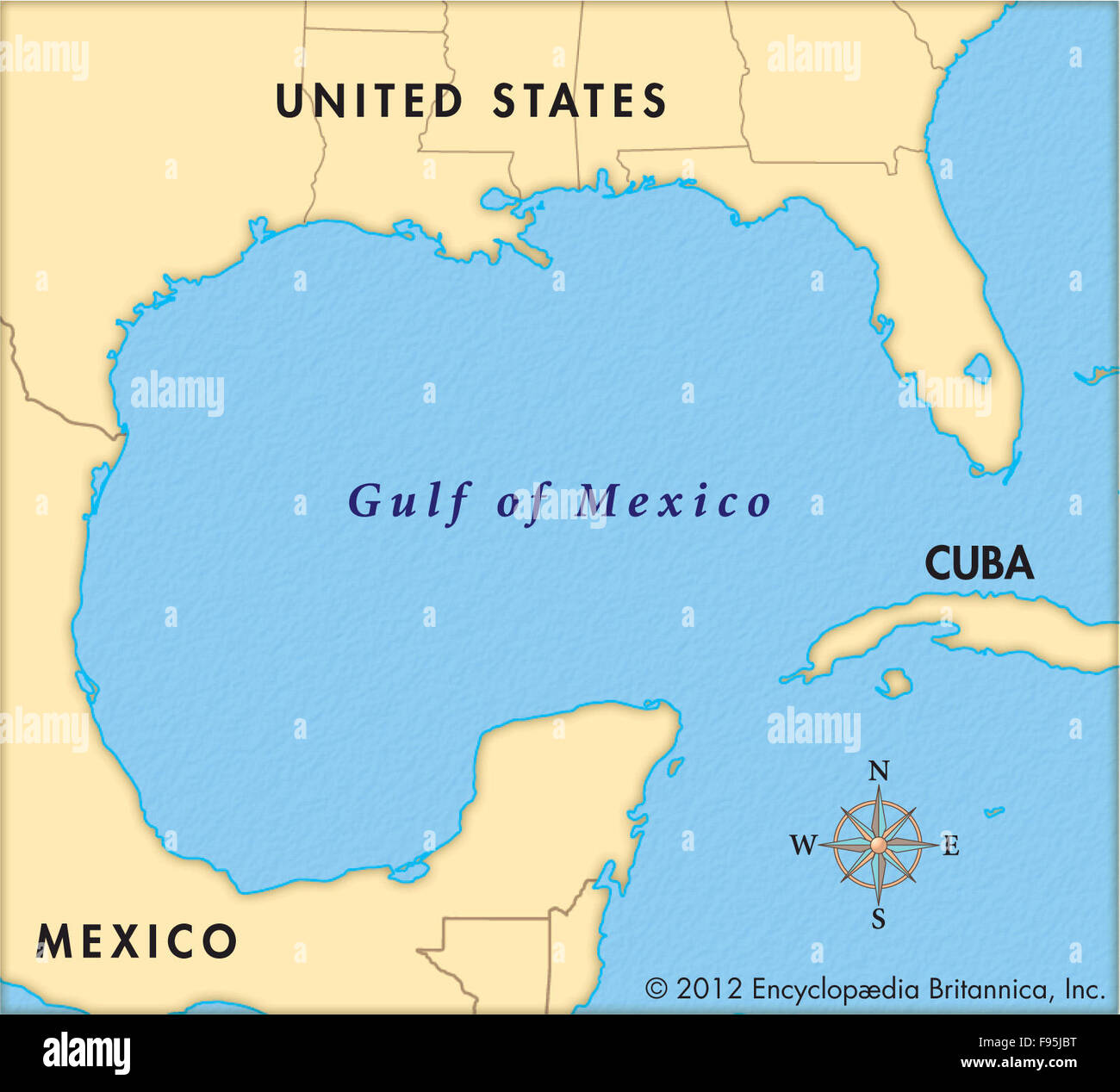 Gulf mexico maps cartography geography gulf hires stock photography
