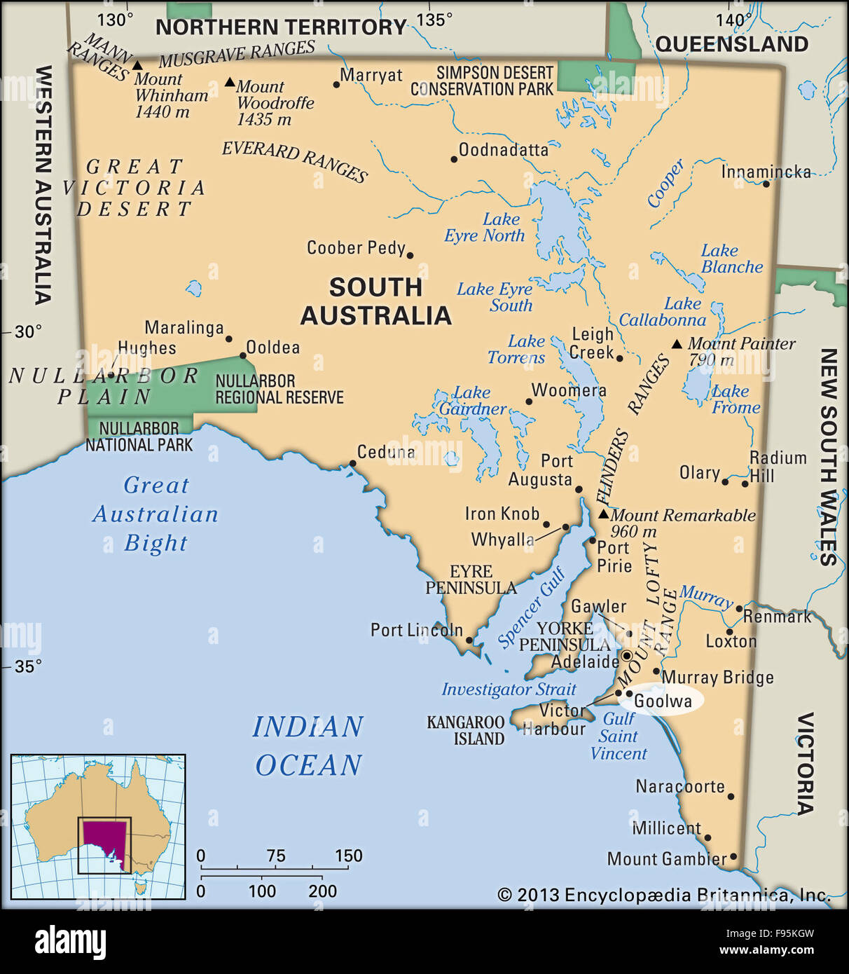 Goolwa south australia australia maps cartography hires stock
