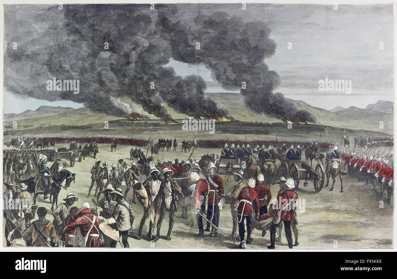 The Zulu War. Stock Photo