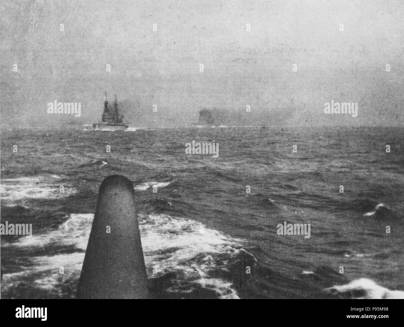 British Navy. Battle Of Jutland. Stock Photo