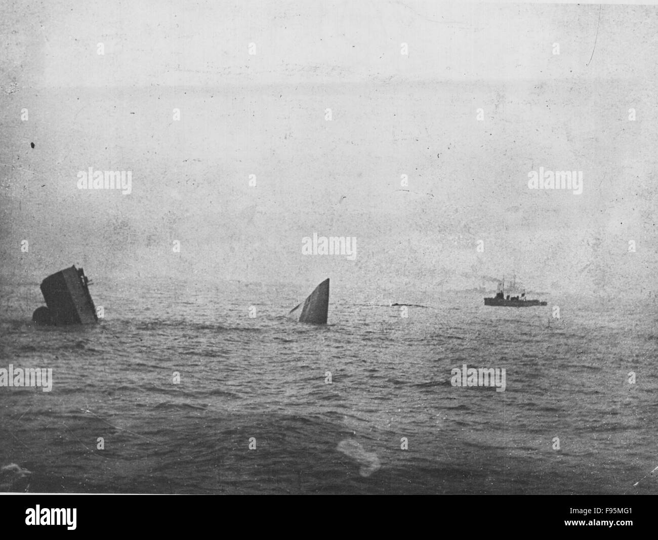 British Navy. Battle Of Jutland. Stock Photo